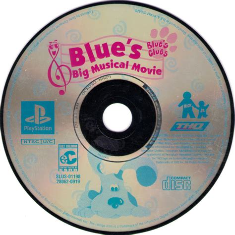 Blues Clues Blues Big Musical 2001 Playstation Box Cover Art