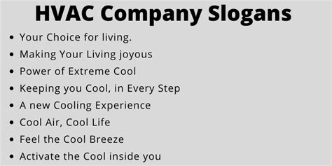 125 Hvac Company Slogans And Taglines That You Will Like