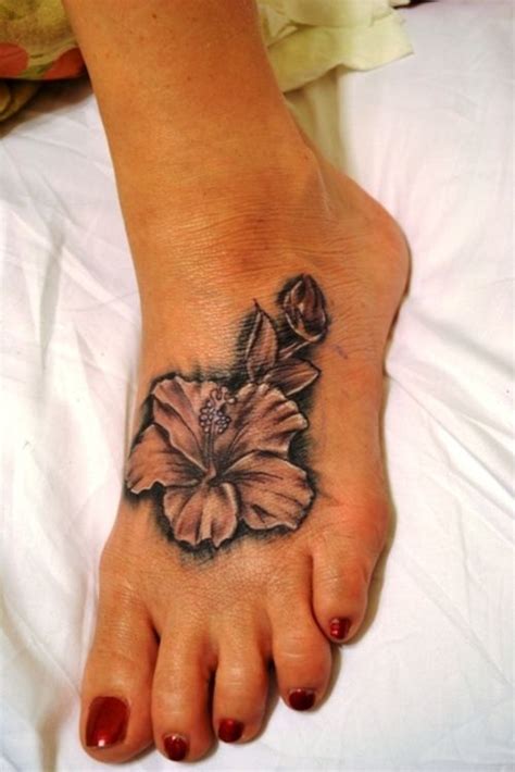 Hibiscus Foot Tattoo Terrific Digital Imagery Below Is Section Of Hibiscus Flower Tattoos