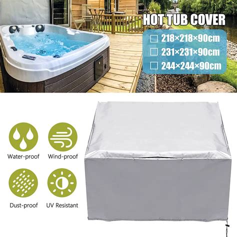 Hot Tub Cover Cap Anti Uv Dust Proof Heat Resistant Swim Spa Cover Bag Hot Tub Weather Covers