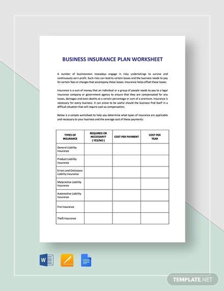 18 Small Business Worksheet Templates In Pdf