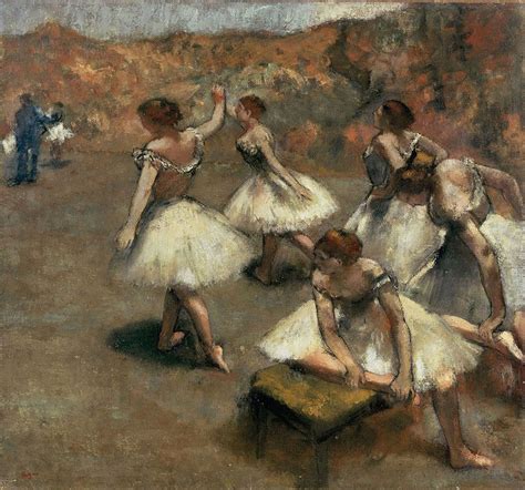 Edgar Degas Danseuses sur la scène Degas dancers Edgar degas Degas