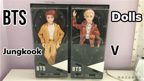 Bts V And Jungkook Mattel Dolls Unboxing And Review Youtube