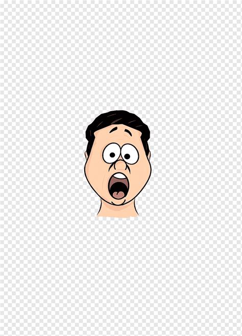 Man Cartoon Caricature Shocked Shocked Face Expression Png Pngwing