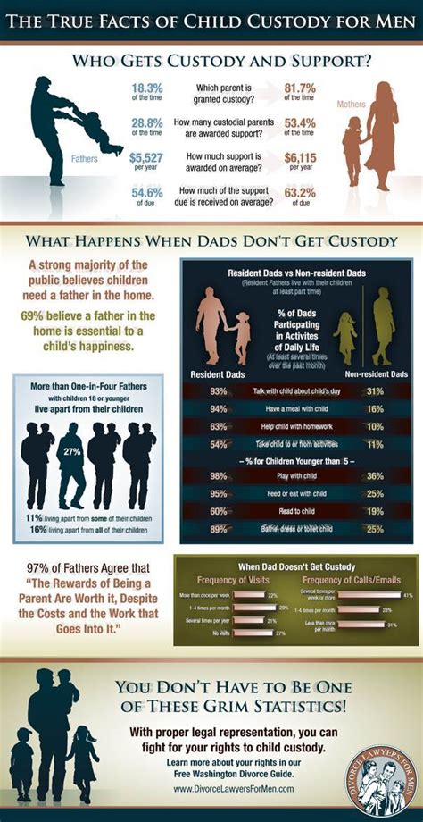 Facts About Child Custody For Fathers In The Us Infographic