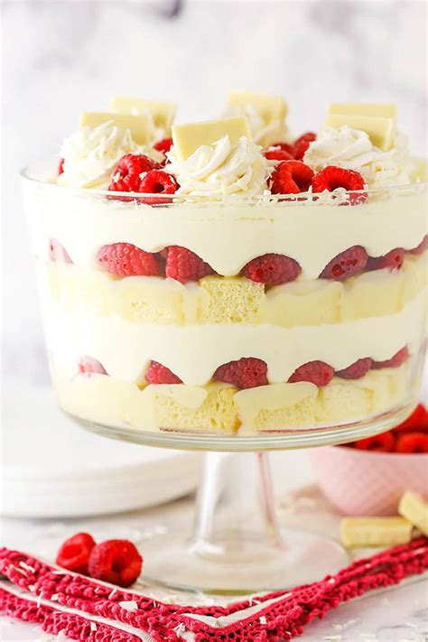White Chocolate Raspberry Trifle Recipe Easy No Bake Holiday Dessert