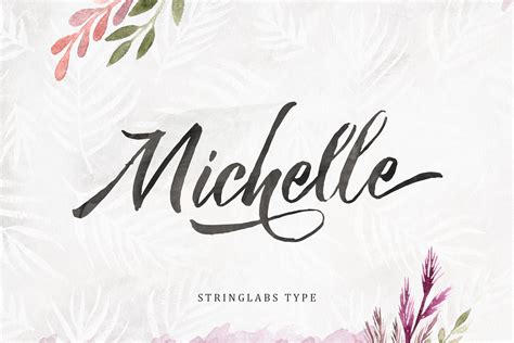 Michelle Brush Script Script Fonts ~ Creative Market