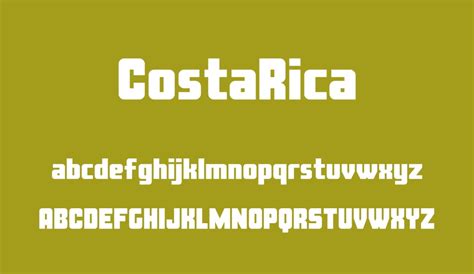 Costa Rica Free Font