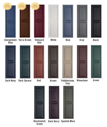 Shutter Color Choices Shutter Colors House Shutters Home Exterior