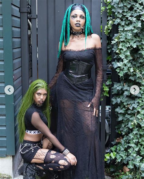 Black Goths Instagram Babysuccubuz And Misshainks1242 Standing