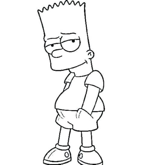Free Printable Bart Simpson Coloring Pages