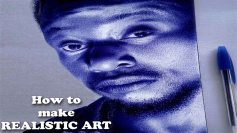 Learn How To Make Realistic Drawing With Blue Penebuka Pen Youtube