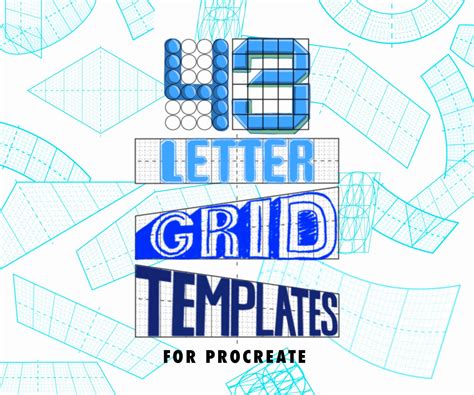 43 Procreate Letter Grid Templates Brushes For Procreate Lettering