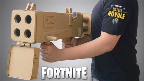 How To Make Fortnite Quad Launcher From Cardboard Crafts Youtube