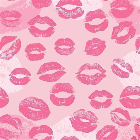 Pink Lipstick Kisses Print Poster By Newburyboutique Pink Lipstick Kiss Poster Prints Canvas