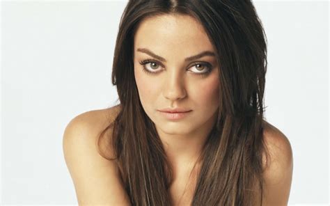 Free Download Mila Kunis Face Closeup Black Hair Pink Lips Wallpaper