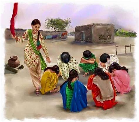 Traditional indian dolls were made from the simplest materials varying from plant shoots, cloth and clay. Traditional Punjabi Game - kokla chapaki | Art village ...