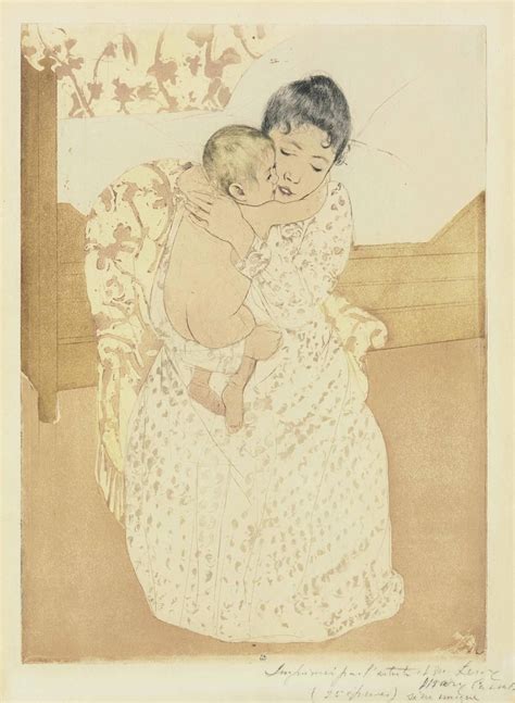 Mary Cassatt Maternal Caress x mm Иллюстрации Рисунки Графика