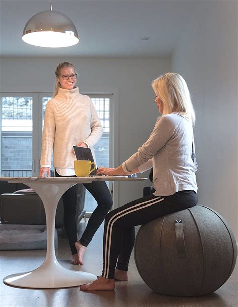 This gaiam yoga ball desk chair is one of the only available which fits easily against the small of the back with a cushioned, height adjustability backrest. Best Balance Ball Chairs for Home, Office, Yoga, Stability ...