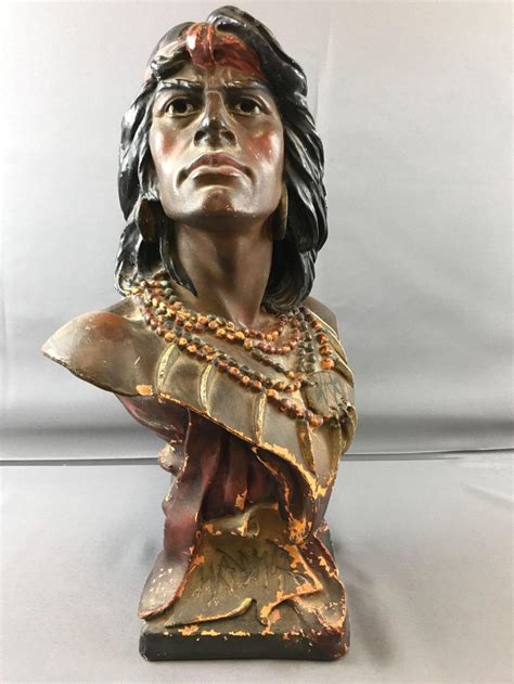Sold Price Vintage Native American Bust Invalid Date Cdt