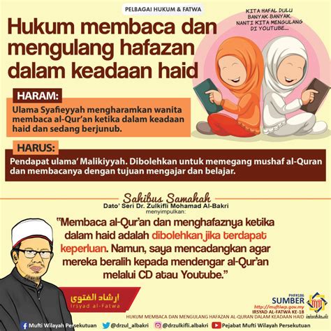 Hukum Membaca Al Quran Ketika Haid And Memegang Tafsir Dalam Keadaan