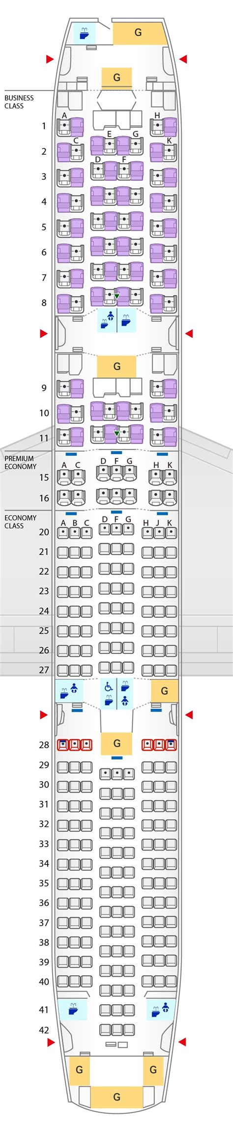 Seat Map Of Boeing 787 9 Seat Map In Flight Travel Information Ana