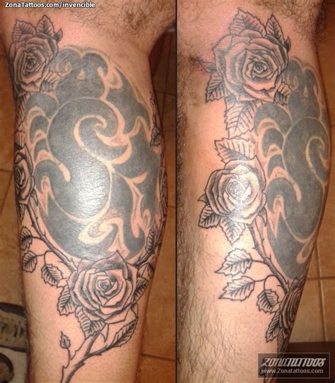 Tatuaje De Flores Rosas