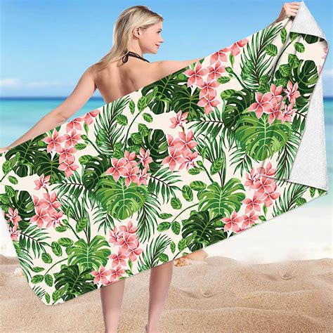 microfiber beach towel super lightweight colorful bath towel sandproof beach blanket multi