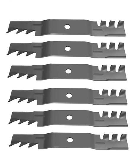 Set Of 6 Heavy Duty Mulching Blades For John Deere Am141907 Am146715