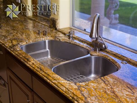 Ogee Extended Bullnose Finished Edging With Fancy Edging Along Sink Rim