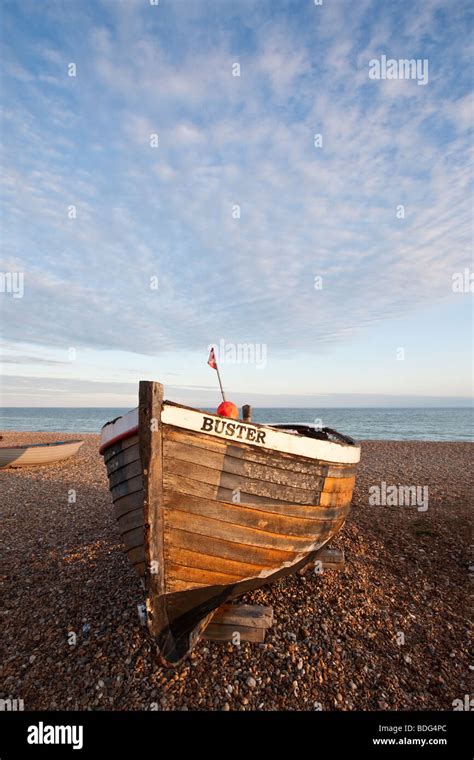 Rowing Boat On Seafront Brighton And Hove East Sussex England Uk