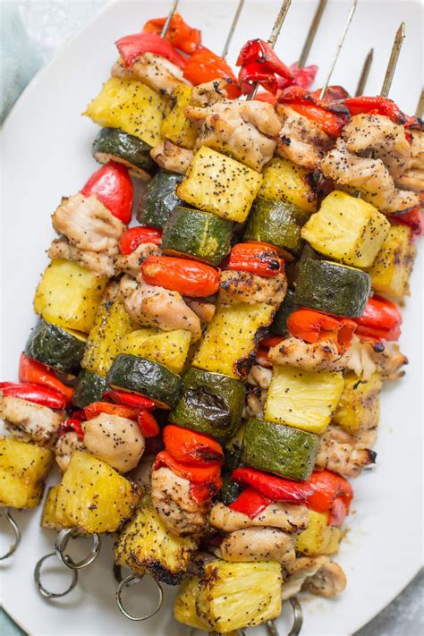 Pineapple Chicken Kabobs The Clean Eating Couple
