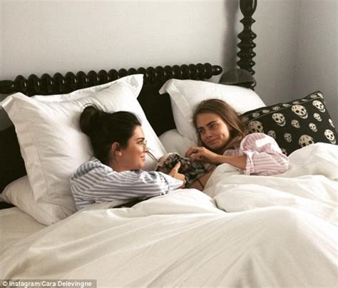 Kendall Jenner And Cara Delevingne Cuddle In Bed On Instagram Daily
