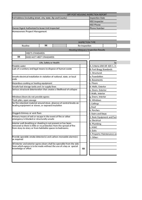 Free Roof Inspection Report Template Word Daily Safety Inspection