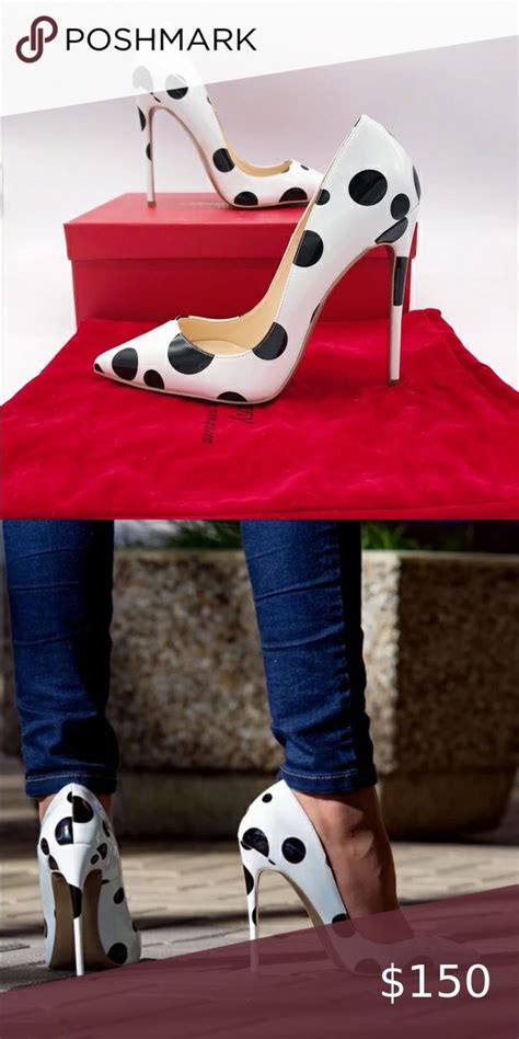 Jessie Bryan Polka Dot Red Bottom Designers Shoe Red Bottoms Shoes