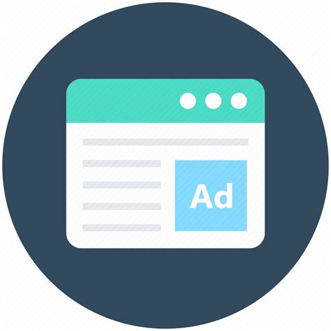 Ad Screen Advertisement Advertising Online Ad Web Ad Icon