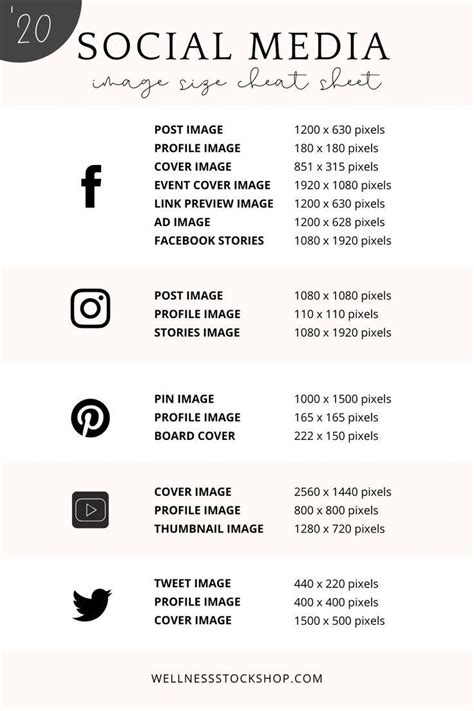 Here Is A Super Convenient Social Media Size Guide Updated For 2020