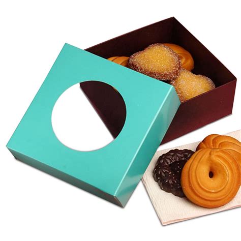 They are easy to assemble making them perfect for bakeries and patisseries. Bi-Colored Cookie Window Box
