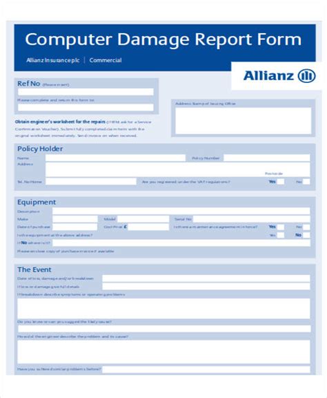 Excel Maintenance Service Report Format 2