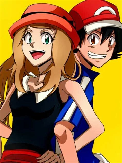 Beautiful ♡ Amourshipping ♡ I Give Good Credit To Whoever Made This Pokemon Ash And Serena