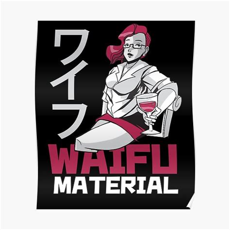 Waifu Hot Anime Girl Illustration Image Japanese Woman Poster For Sale By Bullquacky Redbubble