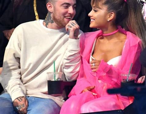 Ariana Grande And Mac Miller Share A Kiss While Performing Together J 14