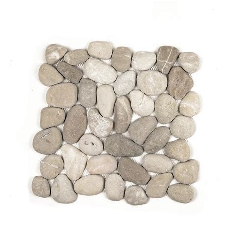 Cruz Bay Classic Pebble Tile Tan 11 12 In X 11 12 In X 127mm Mesh