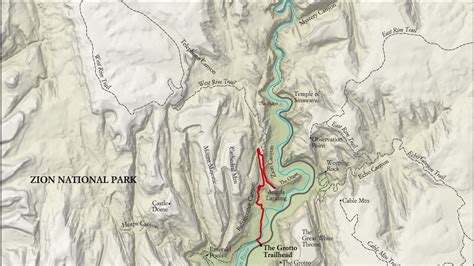 Best Zion National Park Hike Trail Map National Geographic
