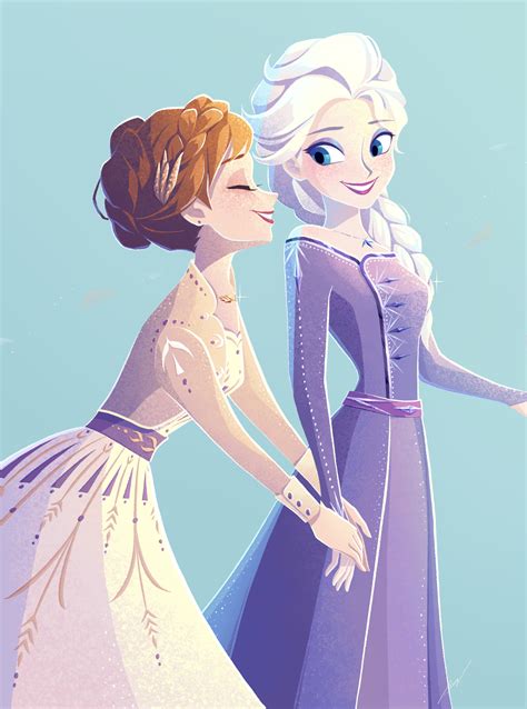Elsa And Anna Disneys Frozen 2 Fan Art 43429482 Fanpop
