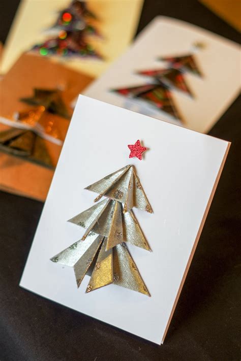 Diy Christmas Tree Cards Cleverly Simple