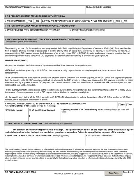 Dd Form 2656 7 Download Fillable Pdf Or Fill Online Verification For
