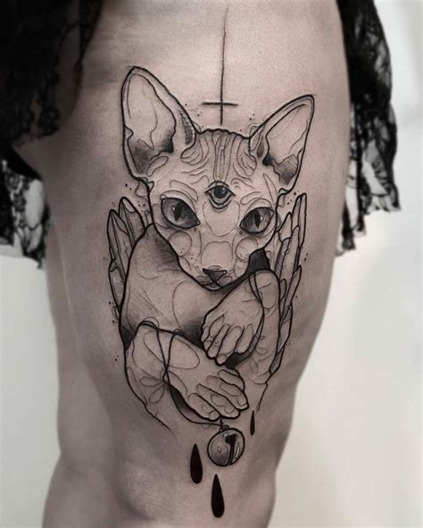 101 Best Sphynx Cat Tattoo Ideas You Have To See To Believe Outsons