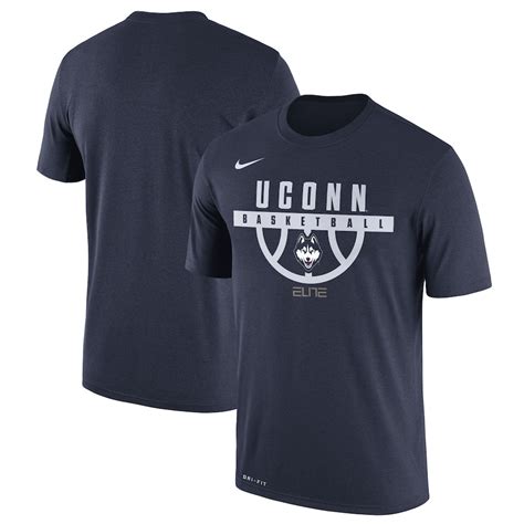 Nike Uconn Huskies Navy Basketball Legend Performance T Shirt