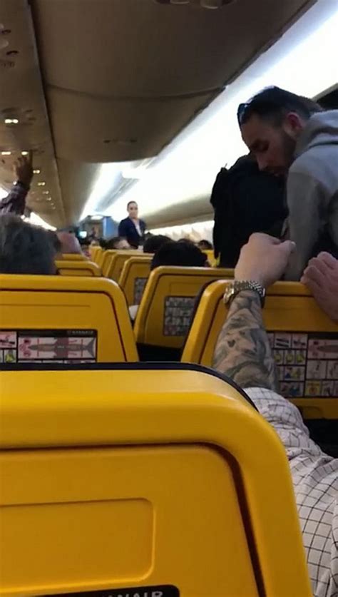Kick Him Off Ryanair Passenger Hauled Off Plane For Having No